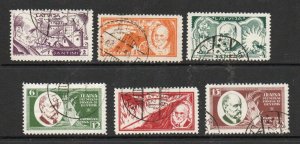 Latvia - Sc# B66 - B71 Used(B69 w/ gum/cto)       -      Lot 1123305