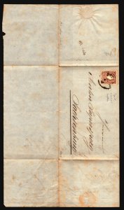 Austria 1861 10Kr Cover  - Z16418