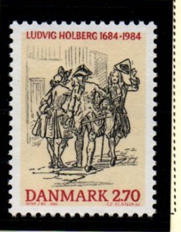 Denmark  Scott  765 1984 Holberg stamp mint NH