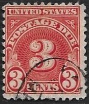US #J82 3c Postage Due