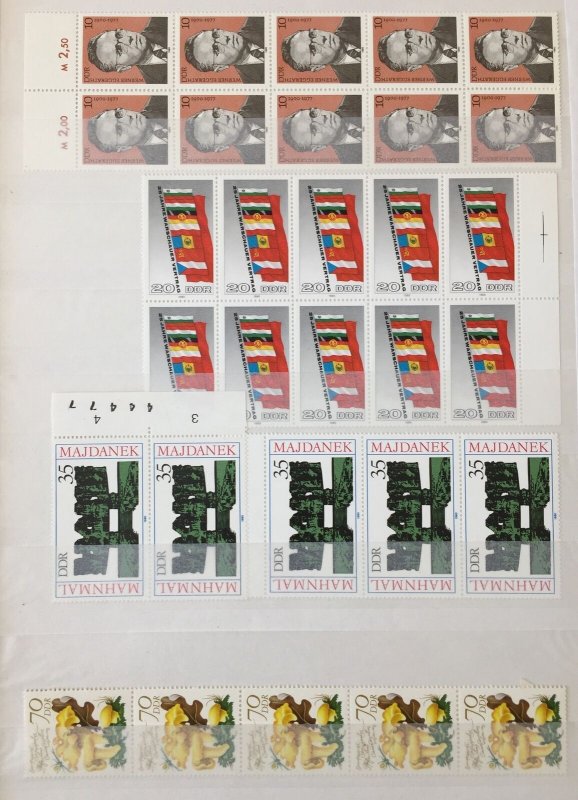 East Germany Large MNH Stamps+Sheets Lighthouse Stockbook Colle.(Apx 900) GM2192