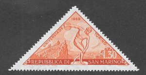 San Marino Scott 438 MNHOG - 1959 Turin University Sports Meet - SCV $0.75