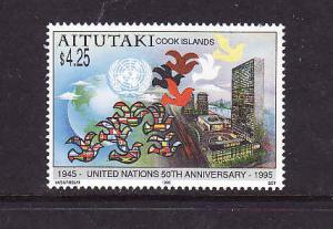 Aitutaki-SC#512 unused NH set-UN 50th anniversary-1995-