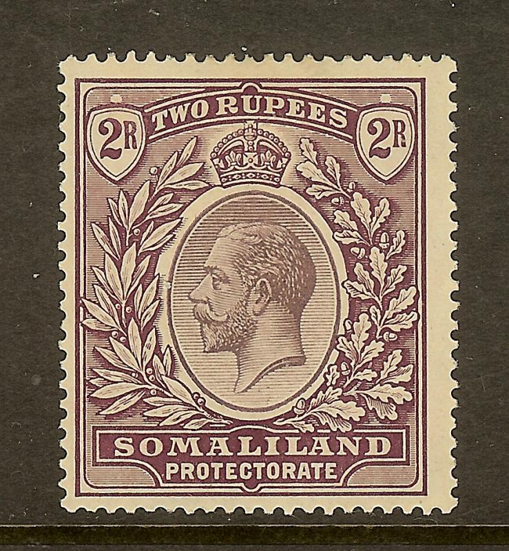 Somaliland Protectorate, Scott #74, 2r King George V, Wmk 4, MH