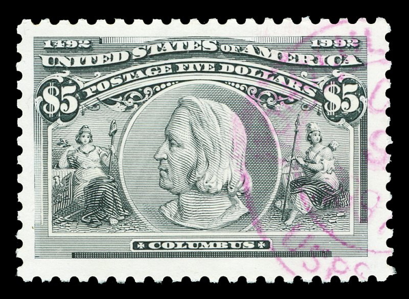 Scott 2629a $5 Columbian Used VF