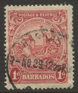 STAMP STATION PERTH Barbados #167 Seal Of The Colony Issue Used Wmk 4 -1925-34