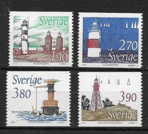 SWEDEN - 1989 - LIGHTHOUSES -