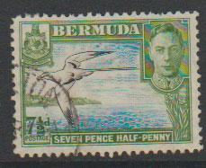 Bermuda SG 114b Fine Used   bright green