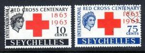 SEYCHELLES  -1963  -   RED CROSS set -   used