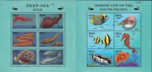 US 564-65 Trust Territories Palau NH VF Marine Life M/S