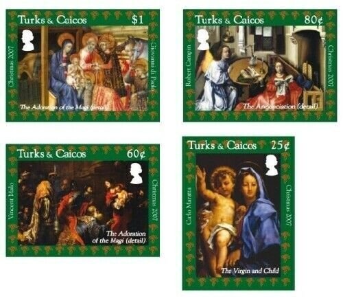 Turks And Caicos - 2007 - Christmas 2007  Set of 4 Stamps - MNH