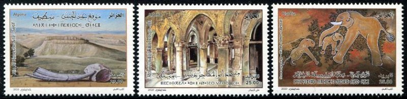 2020 Algeria Archaeological Sites (3) (Scott NA) MNH