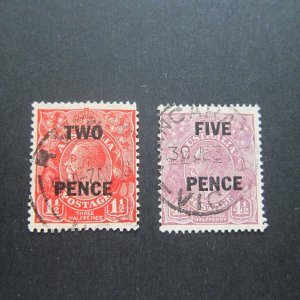 Australia 1930 Sc 106-107 set FU