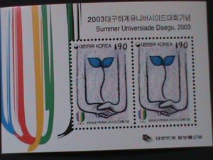 ​KOREA-2003-SC#2129a SUMMER UNIVERSIADE-DAEGU-MNH -S/S VF WE SHIP TO WORLWIDE