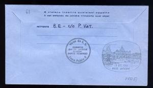 VATICAN 1984 Voyage du Pape Jean-Paul II à St Domingue / Sto Domingo -Air Letter