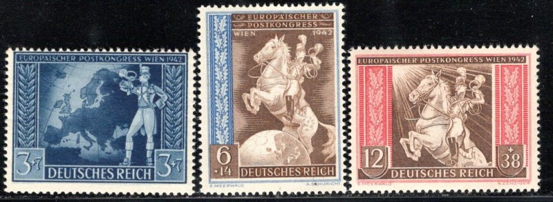 Germany Reich Scott # B209 - B211, mint nh