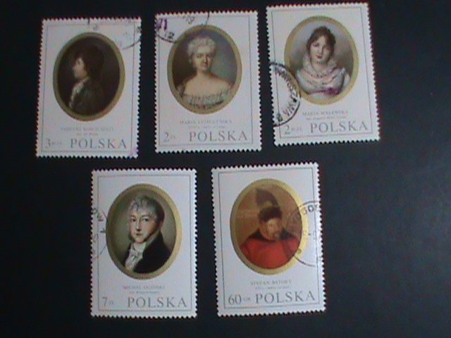 POLAND STAMP:1979 SC#1750-5 FAMOUS PAINTINGS FROM NATIONAL MUSEUM  CTO SET.VF
