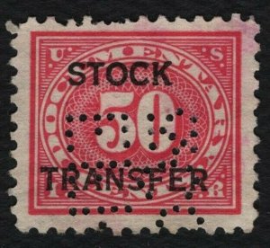 #RD9 50c Stock Transfer, Used [43] **ANY 5=FREE SHIPPING**