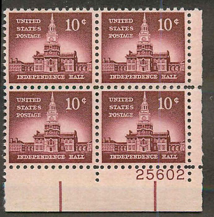 1044 MNH Plate Block