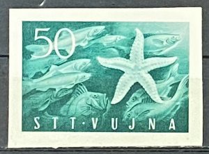 ZAYIX - 1952 Yugoslavia-Trieste #65a - MH - Marine Life - Fish - Starfish