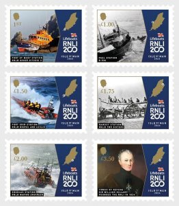 Isle of Man / Man - Postfris/MNH - Complete set RLNI, Lifeboats 2024