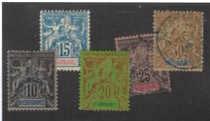 Diego Suarez SC#42-46 Mint/Used F-VF. SCV$53.00..Worth a Look!