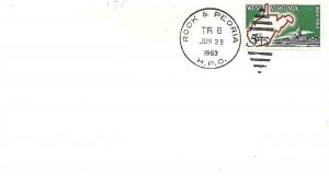 Highway Post Office Last Trip Rockford & Peoria ILL June 29 1963