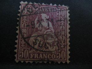 Switzerland #59 Used - WDWPhilatelic (7/25) 6