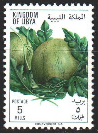 Libya. 1969. 268 from the series. Melons, fruits. MNH.