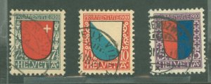 Switzerland #B15-B17  Single (Complete Set)