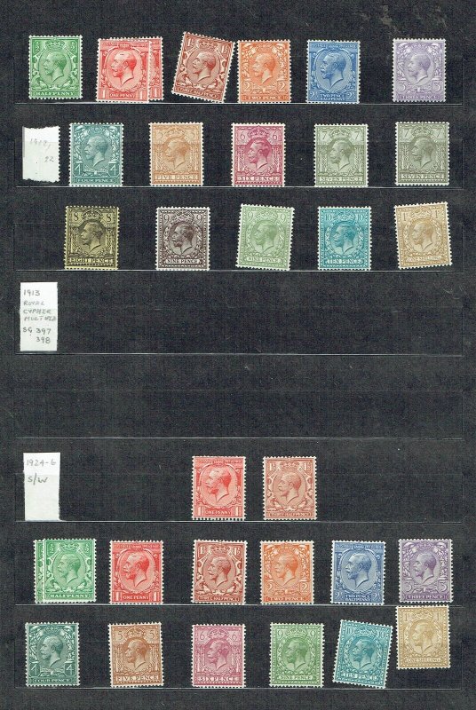 GREAT BRITAIN -  MIXED COLLNS 1911-1951 Mint sets and ranges on - 38177