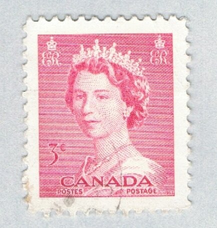 Canada 327 Used QEII 1 1953 (BP59736)