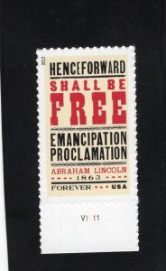 4721 Emancipation, MNH w/plate #