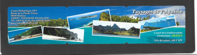 FRENCH POLYNESIA #1084 LANDSCAPES BOOKLET  MNH