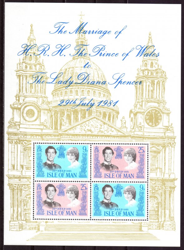 Isle Of Man. 1981. bl5. Princess Diana. MNH.