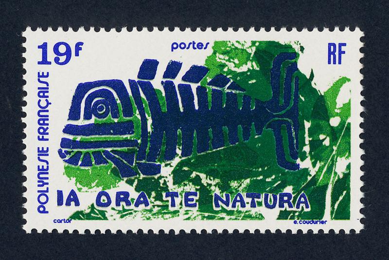 French Polynesia 286 MNH Fish & Leaf