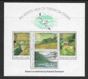 Tristan da Cunha 212a MNH Paintings S/S x 13 s/s, vf.   2022 CV $20.80