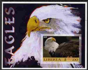 Liberia 2005 Eagles #02 imperf m/sheet unmounted mint