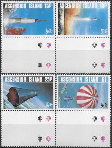 1987 Ascension first manned earth orbit 4v. MNH SG n. 428/431