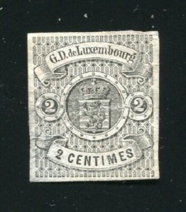 Luxembourg 5 Coat of Arms Mint No Gum Stamp 1852 