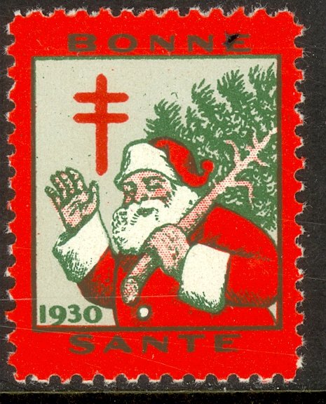 CANADA 1930 CHRISTMAS SEAL French Language Green No. 8 MNH