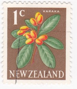 New Zealand 1960  Tree Flowers Karaka 1d used SG 782