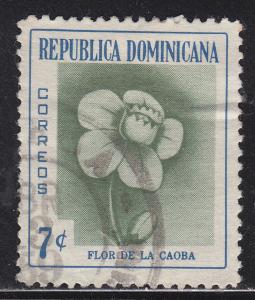 Dominican Republic 491  Mahogany Flower 1957