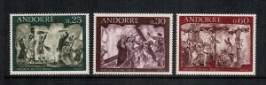 Andorra  185-187 MNH $3.45 french