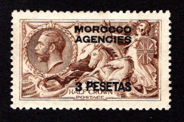 GREAT BRITAIN - OFFICES IN MOROCCO  SC# 55  VF/MNG