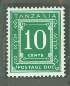 Tanzania #J2 Mint (NH) Single