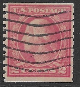 US #455 used. Washington vertical coil.  super nice.