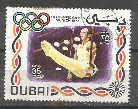 DUBAI, 1972, CTO 35d Olympic Emblems Scott 156