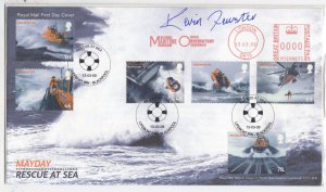 GB 2008 Rescue At Sea FDC Signed By Dr Kevin Fewster BP6736