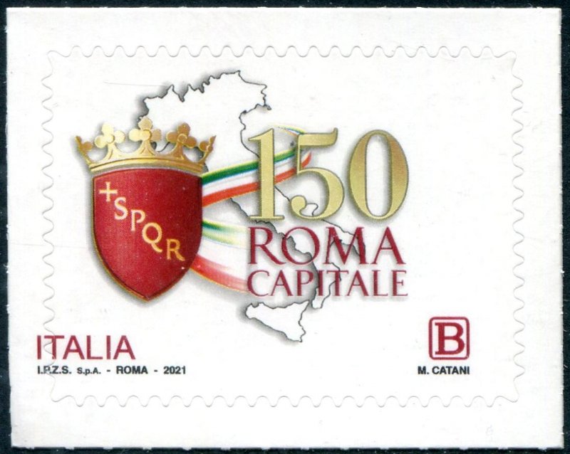 2021 Italy Proclamation of Rome as Capital (Scott 3722) MNH